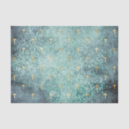 Papel De Seda Vintage Damask Mushroom