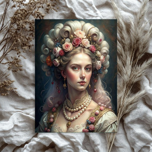 Papel De Seda Vintage de color de agua victoriana dama rosas ros