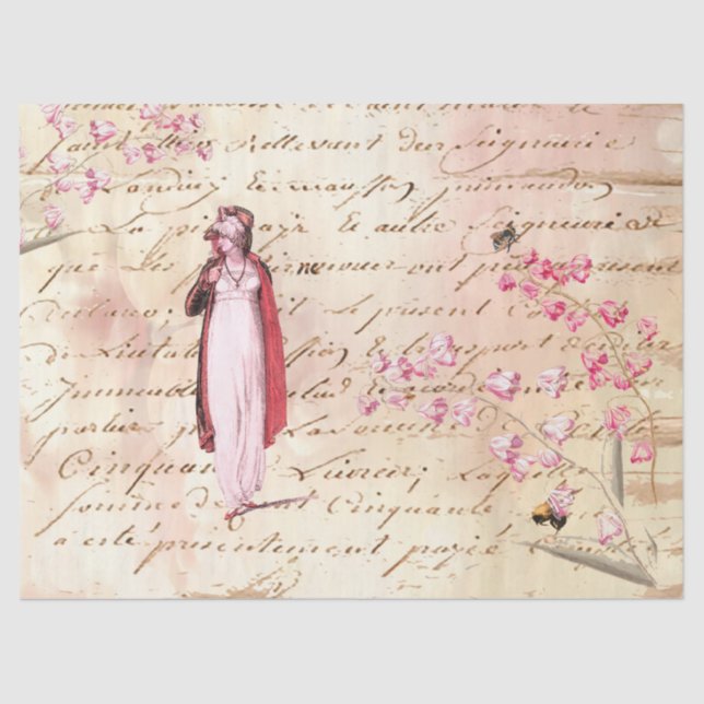 Papel De Seda Vintage de Regencia (Anverso)