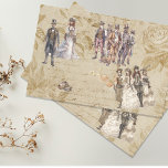 Papel De Seda Vintage Decoupage Steampunk Boda<br><div class="desc">Este diseño se puede personalizar eligiendo la opción Editar diseño. También puede transferir a otros artículos. Póngase en contacto conmigo en colorflowcreations@gmail.com o utilice la opción de chat en la parte superior de la página si desea tener este diseño en otro producto o necesita ayuda. Ver más de mis diseños...</div>