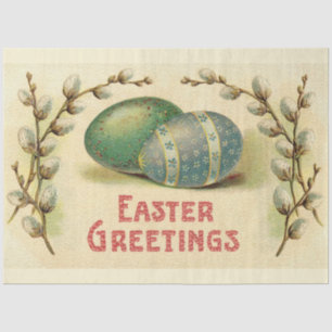 Papel De Seda Vintage Eggs Easter Holiday