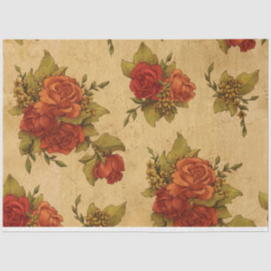 Papel De Seda Vintage Elegant Moderno Floral