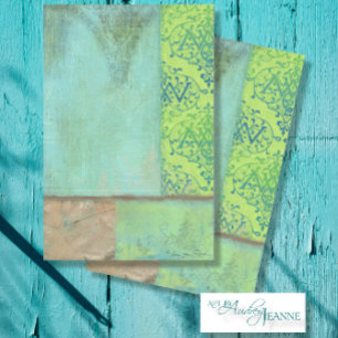 Papel De Seda Vintage Ephemera BOHO Descarga Botánica de Limón