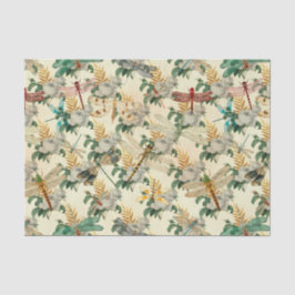 Papel De Seda Vintage Ephemera Dragonfly