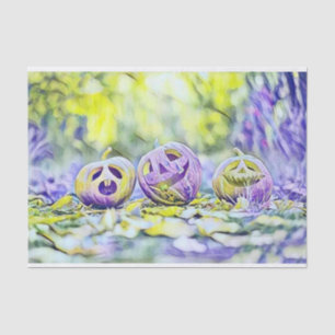 Papel De Seda Vintage Fall calabazas de otoño acuarela