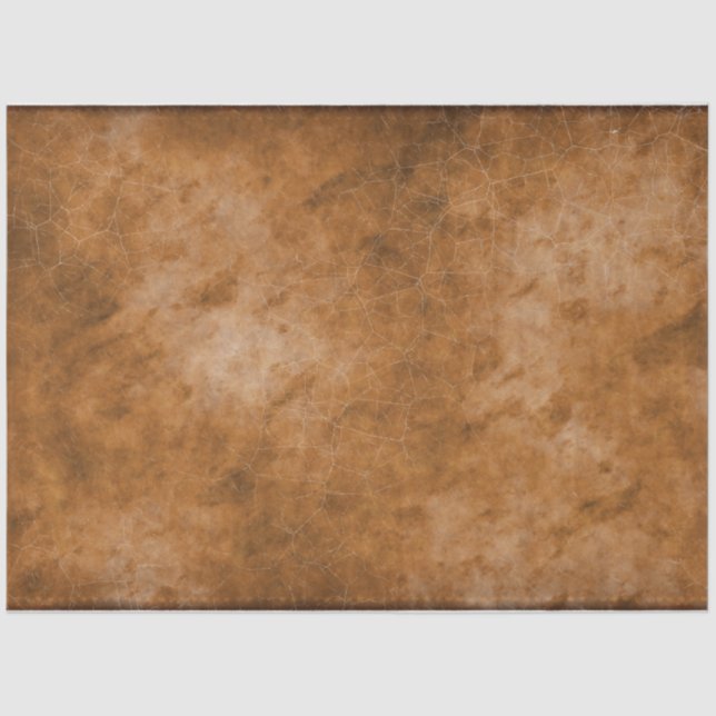 Papel De Seda Vintage Faux Parchment Decoupage Bronze (Anverso)