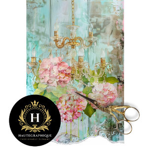 Papel De Seda Vintage Floral Rustic Chandelier French Decoupage