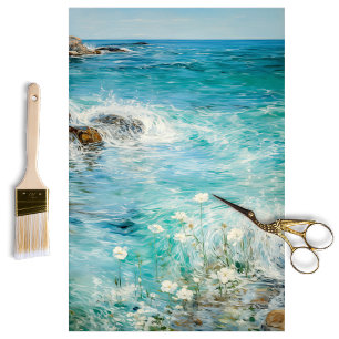 Papel De Seda Vintage Floral Rustic Textura Francesa Decoupage