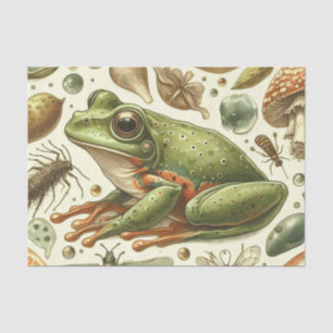 Papel De Seda Vintage Frog Seamless Watercolor