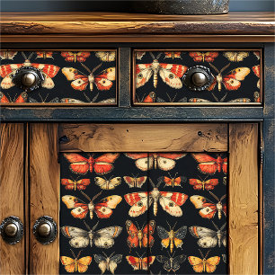 Papel De Seda Vintage Gótico Especímen Dark Academia Polilla
