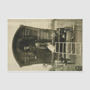 Papel De Seda Vintage Gypsy Wagon & Dog