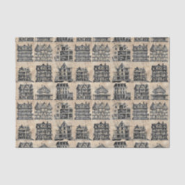 Papel De Seda Vintage Haunted Dollhouse Gothic