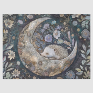 Papel De Seda Vintage Hedgehog Forest Floral William Morris