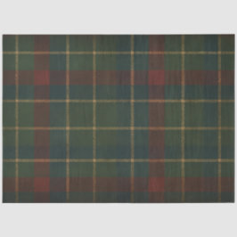 Papel De Seda Vintage Highland Tartan Plaid Navidades Decogue