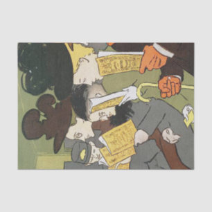 Papel De Seda Vintage lectura de trenes Steampunk en Victoria