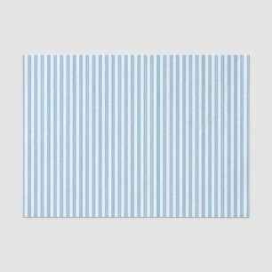 Papel De Seda Vintage Look Blue Tashing Stripe Gift Wrapt