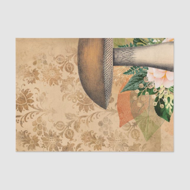 Papel De Seda Vintage Mushroom (Anverso)