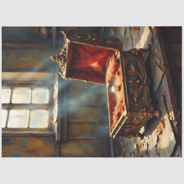 Papel De Seda Vintage Music Box Decoupage Paper (Anverso)