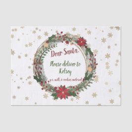 Papel De Seda Vintage Navidad personalizada