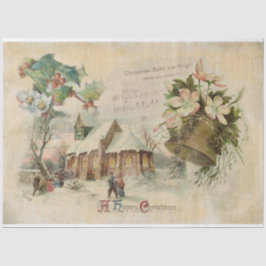 Papel De Seda Vintage "Navidades Bell"