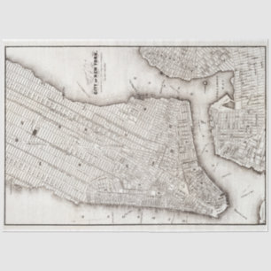 Papel De Seda Vintage New York City Map Ephemera Decoupage