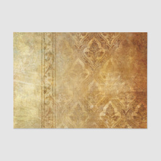 Papel De Seda Vintage, oro, rústico, damascos, llevado,
