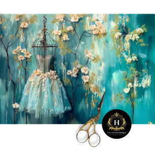 Papel De Seda Vintage Paris Francia Ballerina Fashion Decoupage