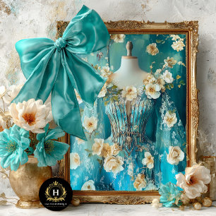 Papel De Seda Vintage Paris Francia Ballerina Fashion Decoupage