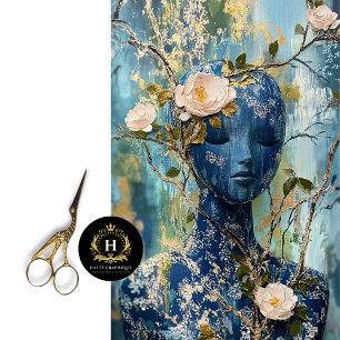 Papel De Seda Vintage Paris Francia Mannequin Fashion Decoupage