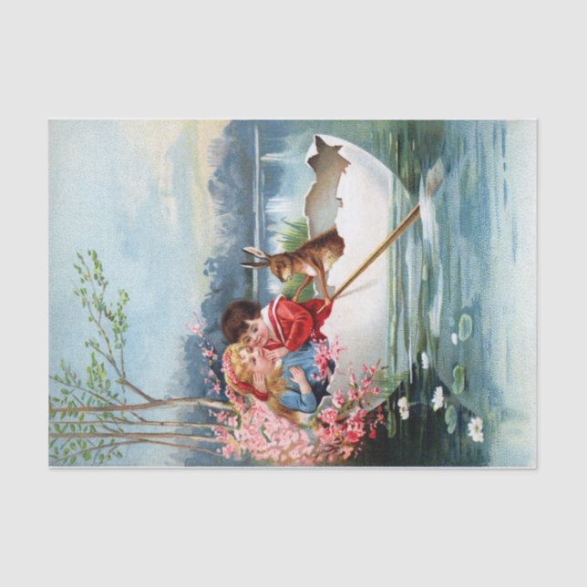 Papel De Seda Vintage Pascua (Anverso)