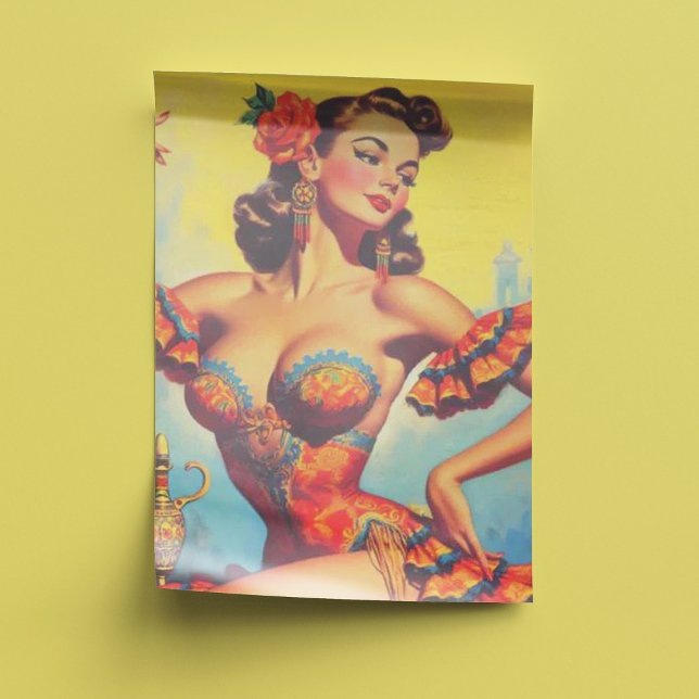 Papel De Seda Vintage Pin Up (Subido por el creador)