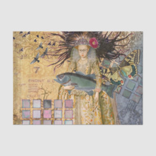 Papel De Seda Vintage Pisces Woman Gothic Classic