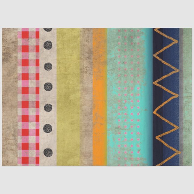 Papel De Seda Vintage Rainbow lines (Anverso)