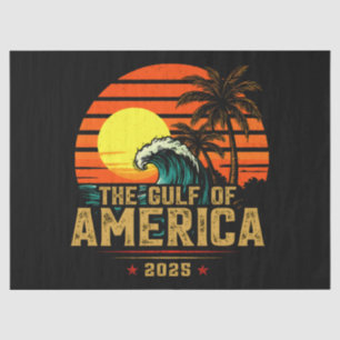 Papel De Seda Vintage retro 2025 del Golfo de Estados Unidos