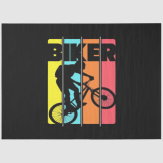 Papel De Seda Vintage retro de ciclismo de montaña