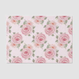 Papel De Seda Vintage rosa rosa rosa jardilla de campo patrón fl