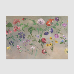 Papel De Seda Vintage Rosas florales rusticas desmoronan