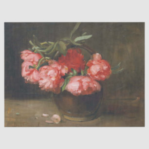 Papel De Seda Vintage Rosas florales rusticas desmoronan