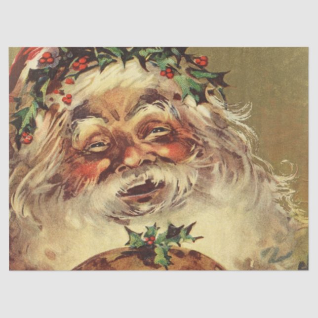 Papel De Seda vintage santa (Anverso)