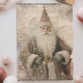 Papel De Seda Vintage Santa