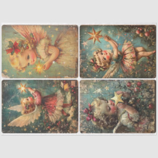 Papel De Seda Vintage Squerido Angels