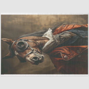 Papel De Seda Vintage Steampunk Horse Decoupage