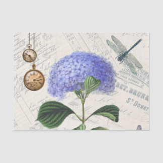 Papel De Seda Vintage Style. Hydrangea.