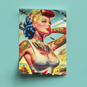 Papel De Seda Vintage Tattooed Pin-up
