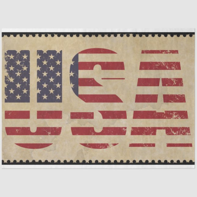 Papel De Seda vintage usa tissue paper (Anverso)