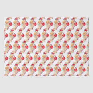 Papel De Seda Vintage Valentine Cherub Angel Be My Love
