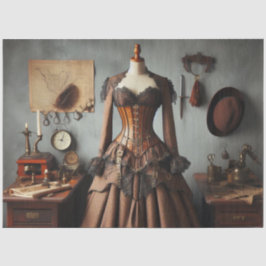 Papel De Seda Vintage Victorian Steampunk Lady Detective Dress