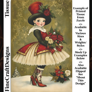 Papel De Seda Vintage victoriana, Top Hat BC9R Decoupage