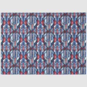 Papel De Seda Vintage Vidrio Emplomado Patriótico
