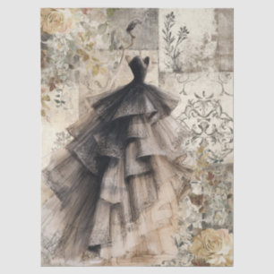 Papel De Seda Vintage Vintage Dress & Rustic Florals